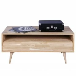 Naturoo TV-Lowboard Kabane - Eiche massiv - Eiche Hell - Breite: 100 cm -Wohnzimmermöbel boutique en ligne 1000304163 211029 123413000143 DETAILS P000000001000304163