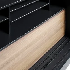 Red Living Vitrinenschrank Bomba - Kiefer massiv - Kiefer Schwarz / Kiefer Dunkel -Wohnzimmermöbel boutique en ligne 1000304182 211029 12341700280 DETAILS P000000001000304182