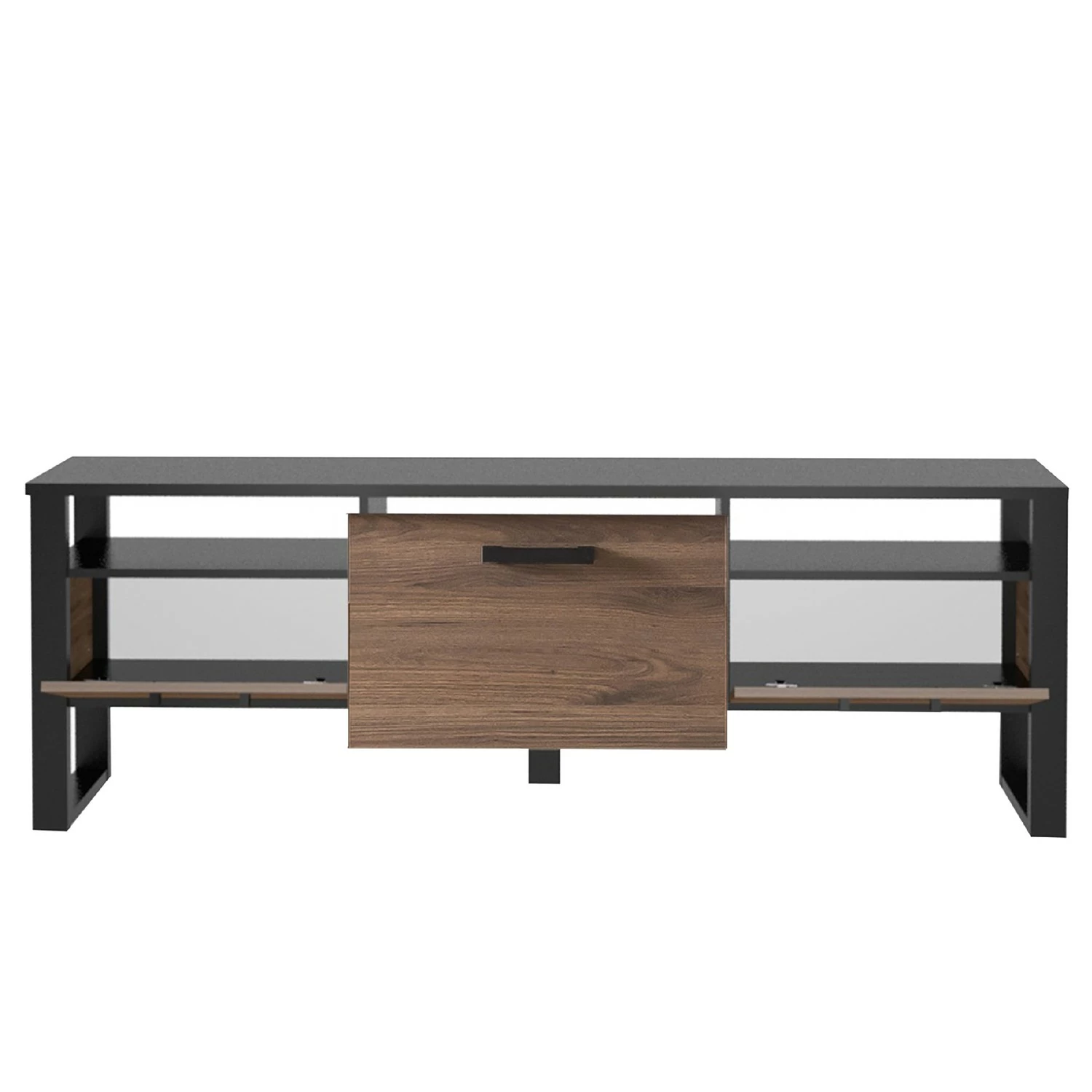 Red Living TV-Lowboard Norddal I - Nussbaum Dekor / Schwarz 6 Red Living TV-Lowboard Norddal I - Nussbaum Dekor / Schwarz – Bild 6