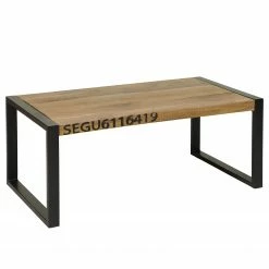 Red Living Couchtisch Chemnitz - Akazie massiv / Metall - Akazie / Schwarz