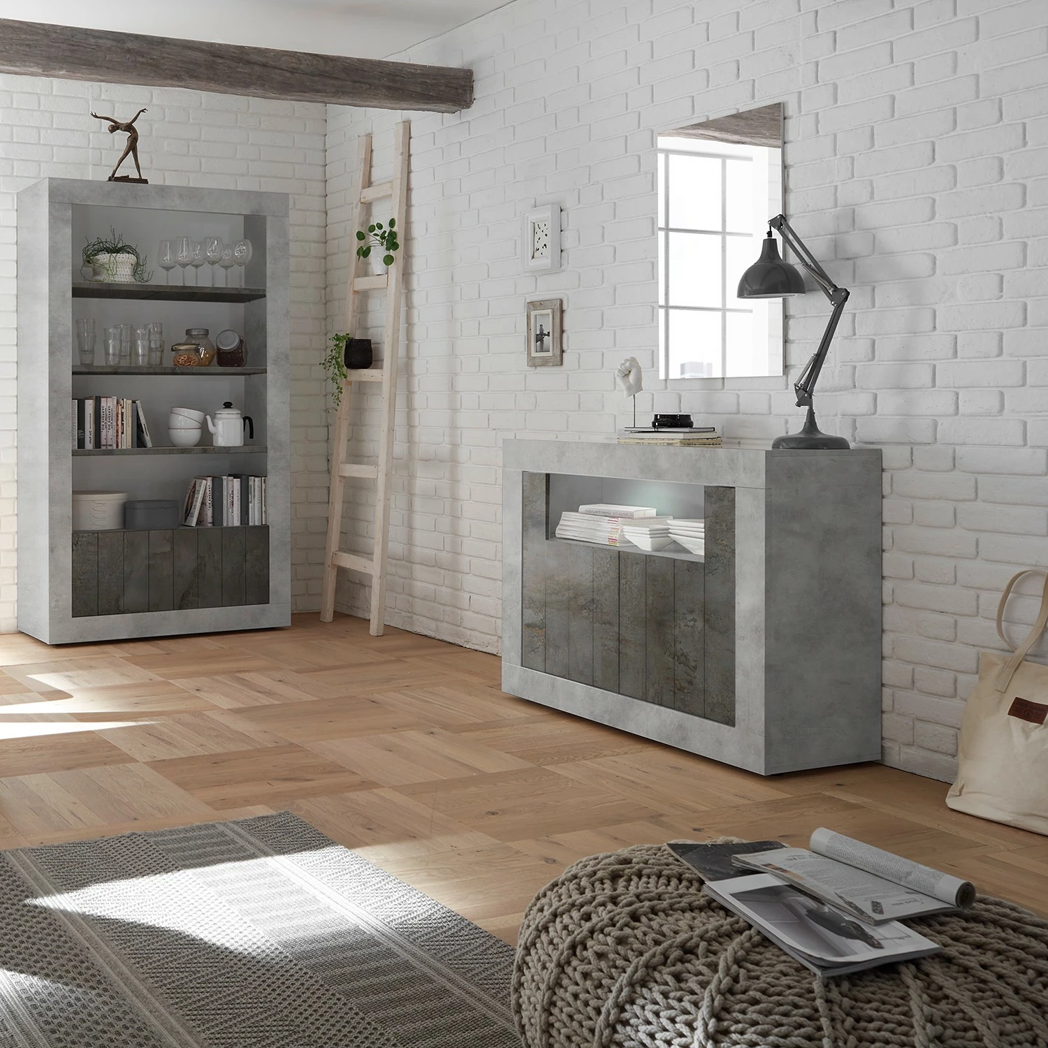 LC Spa Kommode Urbino - Anthrazit / Hellgrau 2 LC Spa Kommode Urbino - Anthrazit / Hellgrau – Bild 2