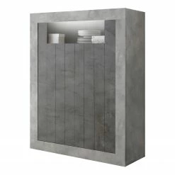 LC Spa Highboard Urbino - Anthrazit / Hellgrau