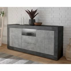 LC Spa Sideboard Urbino I - Hellgrau / Dunkelgrau -Wohnzimmermöbel boutique en ligne 1000306556 211122 15085300069 DETAILS P000000001000306556