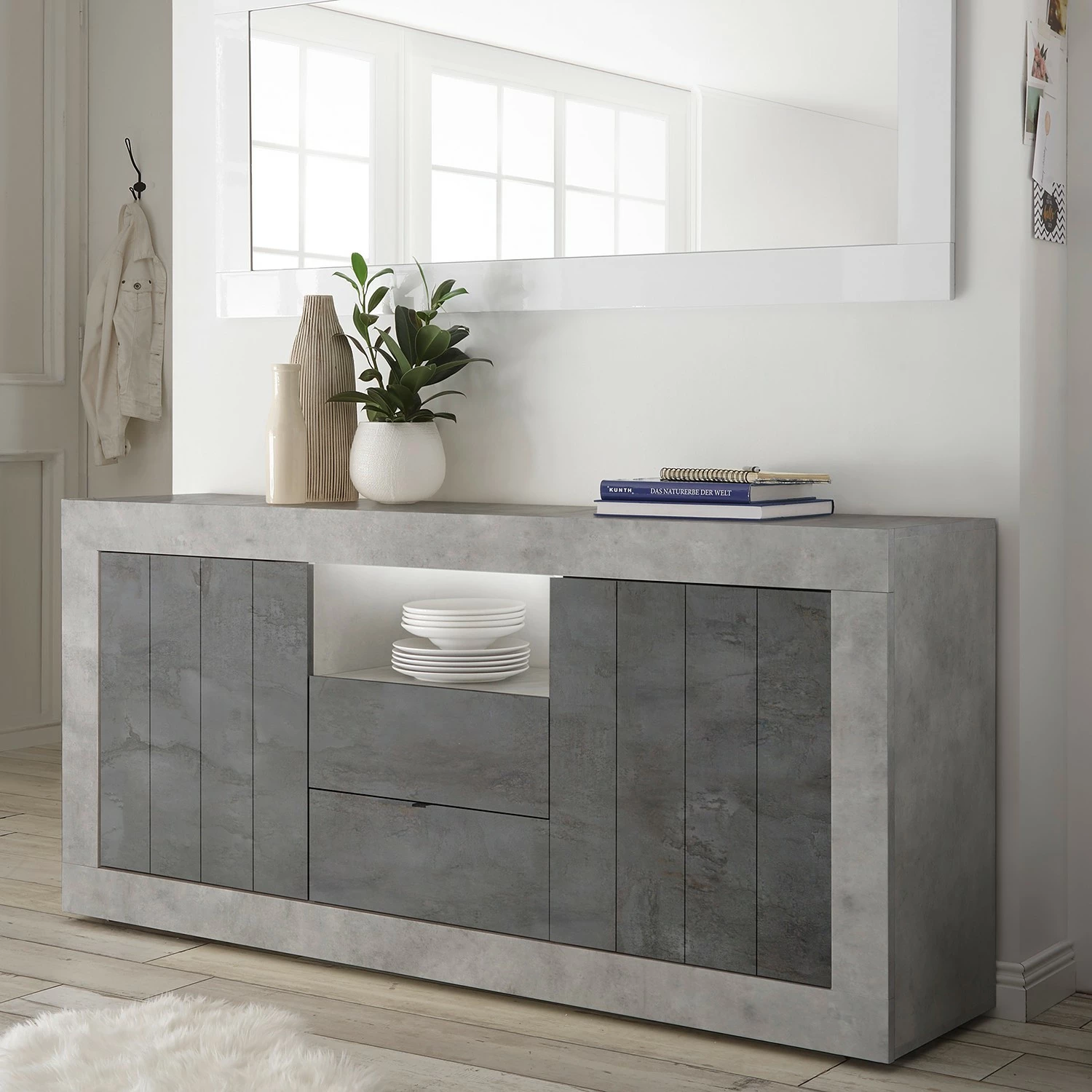 LC Spa Sideboard Urbino I - Anthrazit / Hellgrau 4 LC Spa Sideboard Urbino I - Anthrazit / Hellgrau – Bild 4