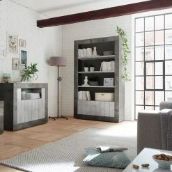 LC Spa Regal Urbino - Hellgrau / Dunkelgrau -Wohnzimmermöbel boutique en ligne 1000306563 211122 150851000044 DETAILS P000000001000306563