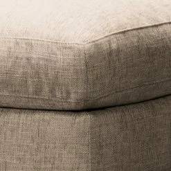 Fredriks Polsterhocker Circle - Flachgewebe Vega: Bisquit -Wohnzimmermöbel boutique en ligne 1000306896 220727 040 DETAILS P000000001000306896