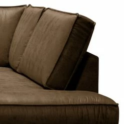 Ars manufacti Ecksofa Locana - Microfaser Cheri: Dunkelbraun - Ottomane davorstehend rechts -Wohnzimmermöbel boutique en ligne 1000306946 220727 050 DETAILS P000000001000306946