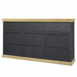 Wohnzimmermöbel boutique en ligne 13 Ridgevalley Sideboard Maiossa II - Anthrazit / Eiche Dekor