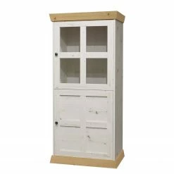 Ridgevalley Highboard Maiossa I - Pinie Weiß Dekor / Eiche Navarra Dekor
