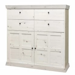 Ridgevalley Highboard Maiossa III - Pinie Weiß Dekor