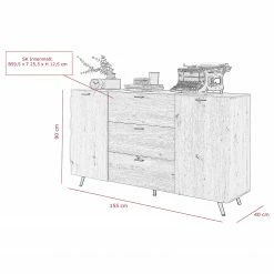 Ars Natura Sideboard Dorchester - Eiche Artisan Dekor 11 Ars Natura Sideboard Dorchester - Eiche Artisan Dekor -Wohnzimmermöbel boutique en ligne 1000309601 211118 065836000529 SKETCH DETAILS P000000001000309601 sketch