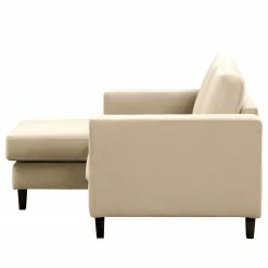 Norrwood Ecksofa MAISON 1-Sitzer mit Longchair - Samt Vaia: Creme - Breite: 150 cm - Longchair davorstehend links -Wohnzimmermöbel boutique en ligne 1000310308 211201 12310100302 DETAILS P000000001000310308