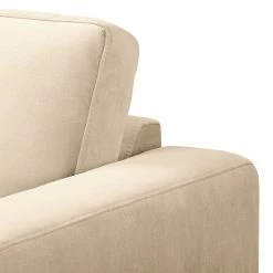 Norrwood Ecksofa MAISON 1-Sitzer mit Longchair - Samt Vaia: Creme - Breite: 150 cm - Longchair davorstehend links -Wohnzimmermöbel boutique en ligne 1000310308 211201 12310100368 DETAILS P000000001000310308
