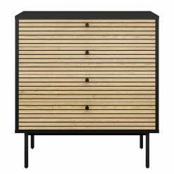 Red Living Kommode Uckerby I - Echtholzfurnier - Eiche / Schwarz -Wohnzimmermöbel boutique en ligne 1000310533 211125 111835000112 DETAILS P000000001000310533