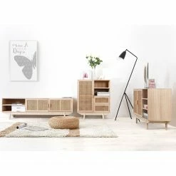 Norrwood TV-Lowboard Pini - Wiener Geflecht / Echtholzfurnier - Natur / Paulownia 8 Norrwood TV-Lowboard Pini - Wiener Geflecht / Echtholzfurnier - Natur / Paulownia -Wohnzimmermöbel boutique en ligne 1000310540 211125 11183600127 MOOD DETAILS P000000001000310540 mood