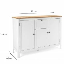 Ridgevalley Sideboard Bombita III - Weiß / Eiche Artisan Dekor -Wohnzimmermöbel boutique en ligne 1000310613 211118 060556000543 SKETCH DETAILS P000000001000310613 sketch