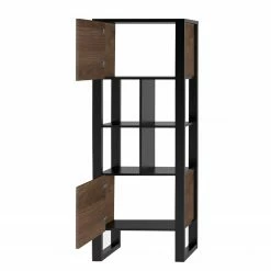 Red Living Wohnwand Norddal III (4-teilig) - Nussbaum Dekor / Schwarz -Wohnzimmermöbel boutique en ligne 1000310667 211125 14554100099 DETAILS P000000001000310667