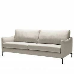Loftscape Sofa Meissner (3-Sitzer) - Flachgewebe Nandin: Cremeweiß