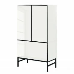 Now! by hülsta Highboard now to go colour I - Hochglanz Reinweiß / Schneeweiß