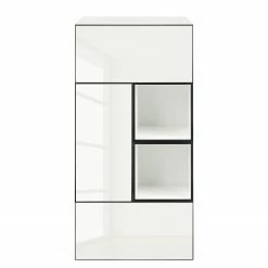 Now! by hülsta Wohnwand now to go colour IV (5-teilig) - Hochglanz Reinweiß / Schneeweiß -Wohnzimmermöbel boutique en ligne 1000311279 211201 14490000393 DETAILS P000000001000311279