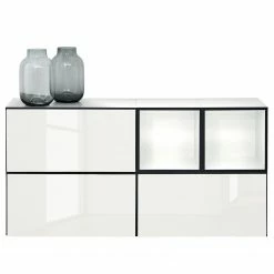 Now! by hülsta Wohnwand now to go colour IV (5-teilig) - Hochglanz Reinweiß / Schneeweiß -Wohnzimmermöbel boutique en ligne 1000311279 211201 14490000428 DETAILS P000000001000311279