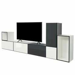 Now! by hülsta Wohnwand now to go colour VI (7-teilig) - Hochglanz Reinweiß / Hochglanz Diamantgrau 12 Now! by hülsta Wohnwand now to go colour VI (7-teilig) - Hochglanz Reinweiß / Hochglanz Diamantgrau -Wohnzimmermöbel boutique en ligne 1000311315 211228 15381300053 DETAILS P000000001000311315