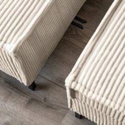 Loftscape Ecksofa Maura - Cordstoff Poppy: Beige - Mit Hocker -Wohnzimmermöbel boutique en ligne 1000311495 211202 065637000104 DETAILS P000000001000311495