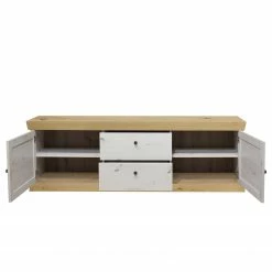 Ridgevalley Wohnwand Maiossa II (4-teilig) - Pinie Weiß Dekor / Eiche Navarra Dekor -Wohnzimmermöbel boutique en ligne 1000312390 211130 133248000120 DETAILS P000000001000312390