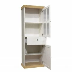 Ridgevalley Wohnwand Maiossa II (4-teilig) - Pinie Weiß Dekor / Eiche Navarra Dekor -Wohnzimmermöbel boutique en ligne 1000312390 211130 133248000134 DETAILS P000000001000312390