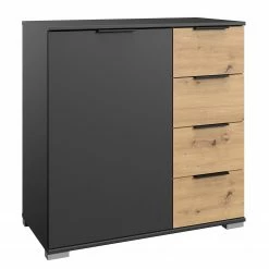 Wimex Kommode Gibraltar I - Eiche Artisan Dekor / Anthrazit