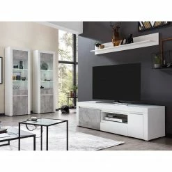 Loftscape Wohnwand Stonda VI (4-teilig) - Weiß -Wohnzimmermöbel boutique en ligne 1000314581 211209 125315000120 MOOD DETAILS P000000001000314581 mood