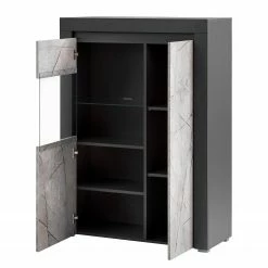 Loftscape Wohnwand Stonda II (4-teilig) - Anthrazit -Wohnzimmermöbel boutique en ligne 1000314593 211209 12532200272 DETAILS P000000001000314593