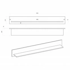 Loftscape Wohnwand Stonda II (4-teilig) - Anthrazit -Wohnzimmermöbel boutique en ligne 1000314593 211209 12532300750 SKETCH DETAILS P000000001000314593 sketch
