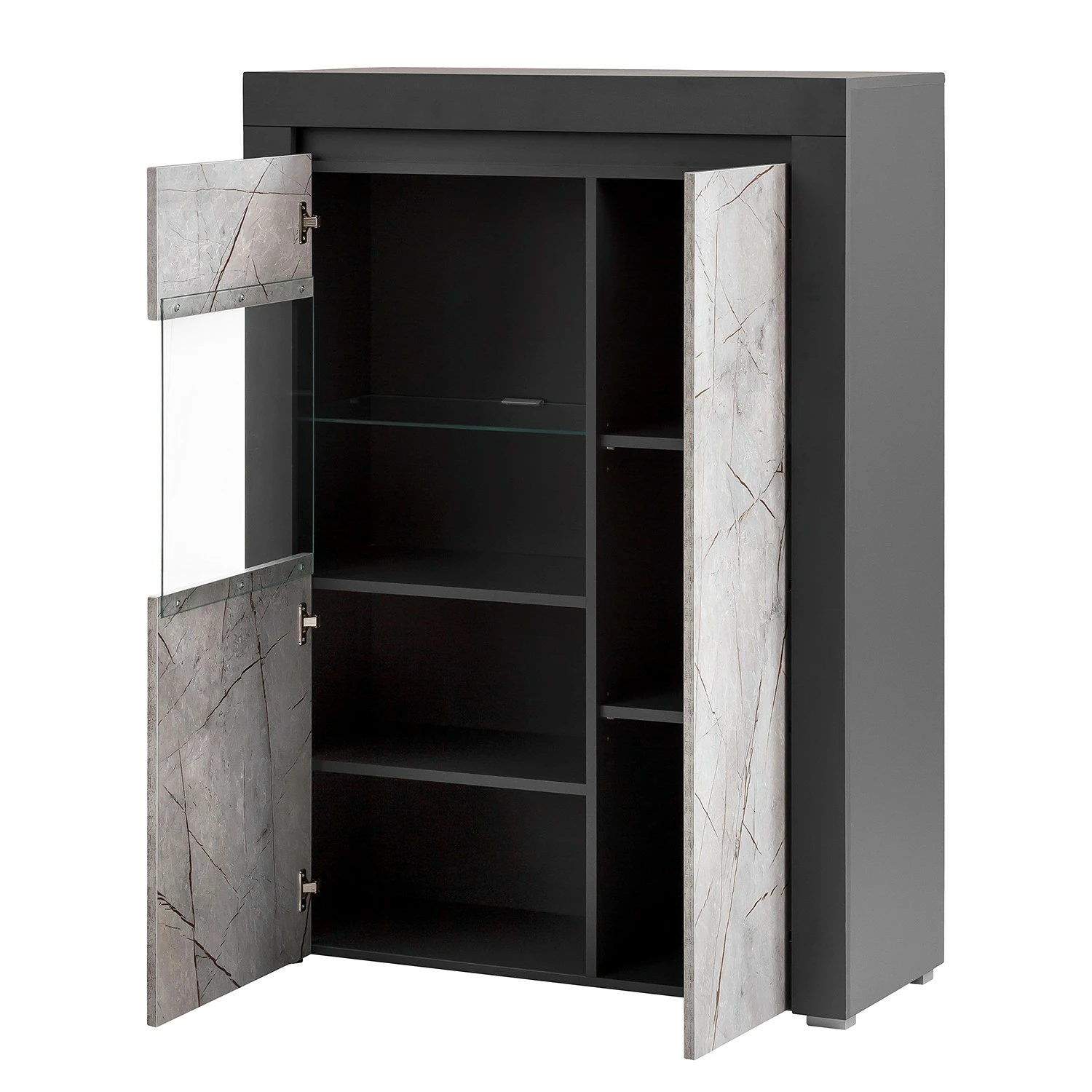 Loftscape Wohnwand Stonda III (4-teilig) - Anthrazit 8 Loftscape Wohnwand Stonda III (4-teilig) - Anthrazit – Bild 8