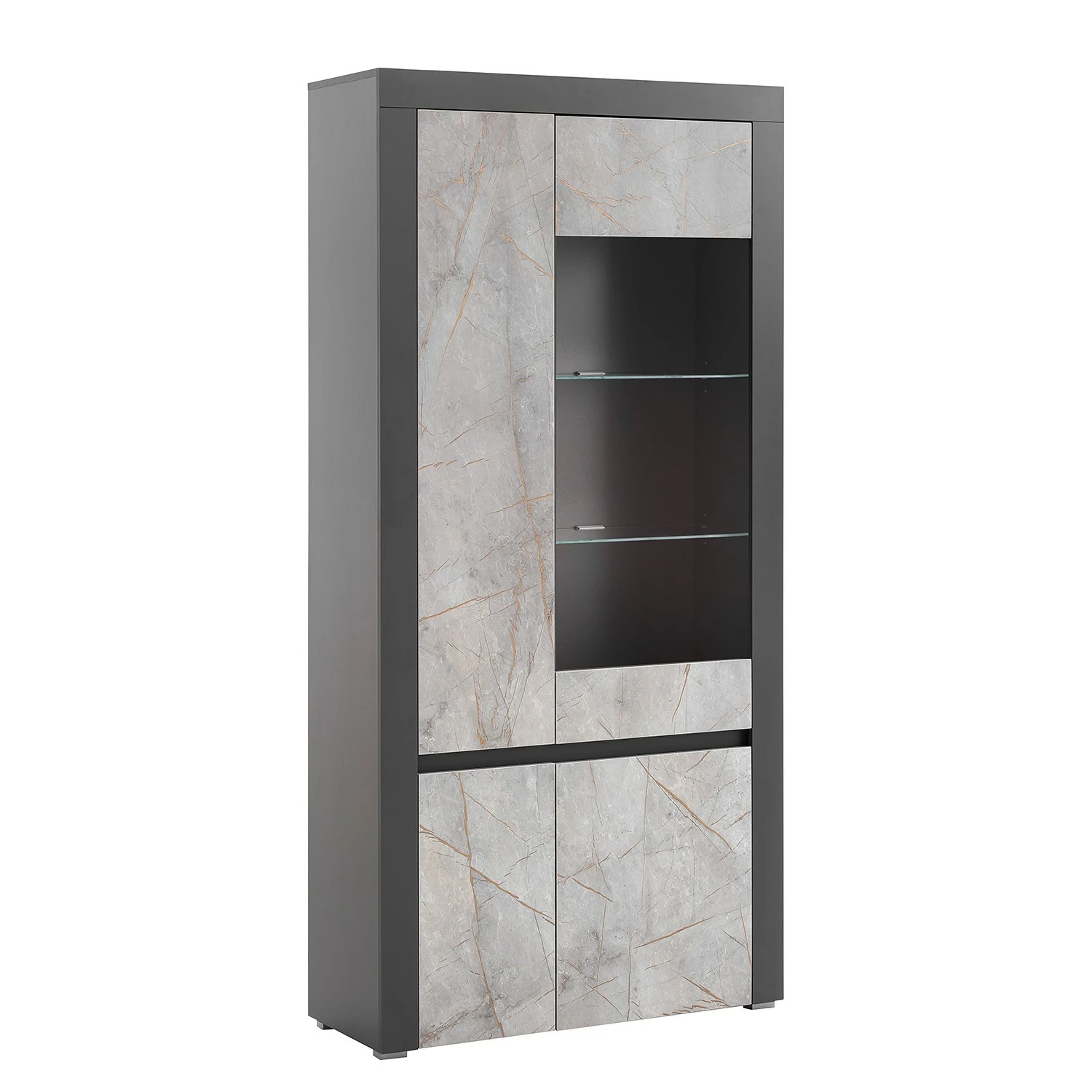 Loftscape Wohnwand Stonda III (4-teilig) - Anthrazit 10 Loftscape Wohnwand Stonda III (4-teilig) - Anthrazit – Bild 10