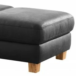 Fredriks Polsterhocker Kikuu - Microfaser - Microfaser Taeko: Schwarz -Wohnzimmermöbel boutique en ligne 1000314596 211221 13051000702 DETAILS P000000001000314596