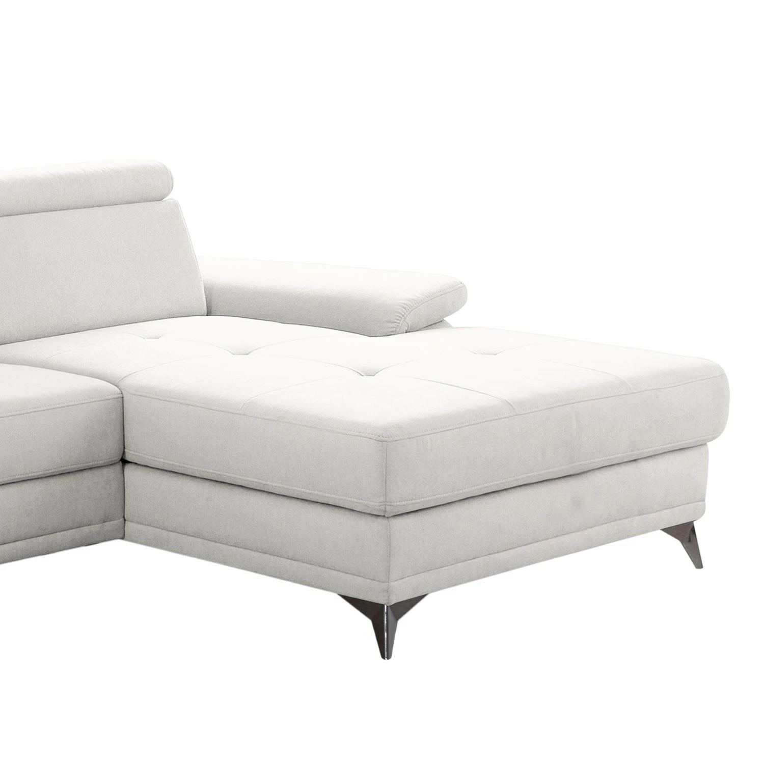 Fredriks Ecksofa DeWitt - Flachgewebe Olea: Silber - Longchair davorstehend rechts - Ohne Schlaffunktion 7 Fredriks Ecksofa DeWitt - Flachgewebe Olea: Silber - Longchair davorstehend rechts - Ohne Schlaffunktion – Bild 7