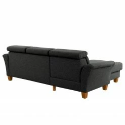 Fredriks Ecksofa Estufa - Flachgewebe - Flachgewebe Amra: Anthrazit - Longchair davorstehend links - Mit Schlaffunktion -Wohnzimmermöbel boutique en ligne 1000314669 211221 13054501237 DETAILS P000000001000314669