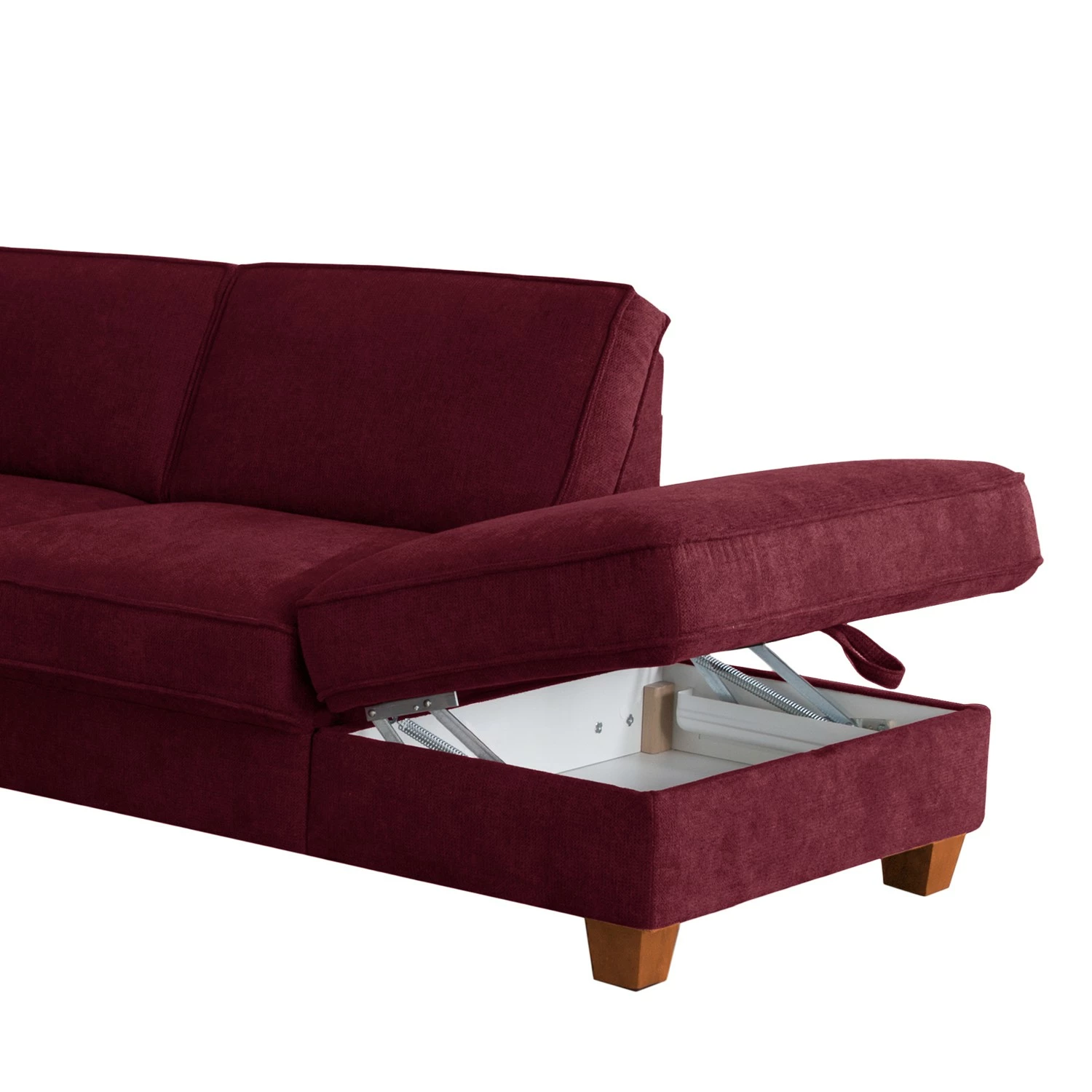 Fredriks Ecksofa Ford Point - Webstoff Palila: Beere - Ottomane davorstehend rechts - Mit Schlaffunktion 8 Fredriks Ecksofa Ford Point - Webstoff Palila: Beere - Ottomane davorstehend rechts - Mit Schlaffunktion – Bild 8