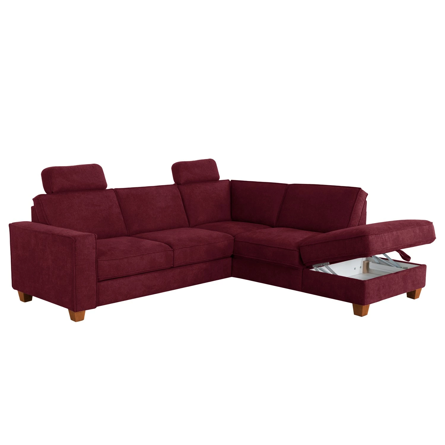 Fredriks Ecksofa Ford Point - Webstoff Palila: Beere - Ottomane davorstehend rechts - Mit Schlaffunktion 3 Fredriks Ecksofa Ford Point - Webstoff Palila: Beere - Ottomane davorstehend rechts - Mit Schlaffunktion – Bild 3