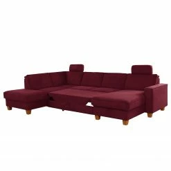 Fredriks Wohnlandschaft Ford Point - Webstoff Palila: Beere - Ottomane davorstehend links - Mit Schlaffunktion -Wohnzimmermöbel boutique en ligne 1000314737 211221 13062601821 DETAILS P000000001000314737