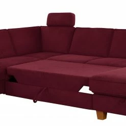 Fredriks Wohnlandschaft Ford Point - Webstoff Palila: Beere - Ottomane davorstehend links - Mit Schlaffunktion -Wohnzimmermöbel boutique en ligne 1000314737 211221 13062901934 DETAILS P000000001000314737