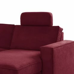 Fredriks Wohnlandschaft Ford Point - Webstoff Palila: Beere - Ottomane davorstehend links - Mit Schlaffunktion -Wohnzimmermöbel boutique en ligne 1000314737 211221 13062901945 DETAILS P000000001000314737