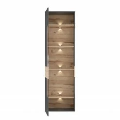 Loftscape Wohnwand Corey (4-teilig) - Inkl. Beleuchtung - Eiche Dekor / Grau -Wohnzimmermöbel boutique en ligne 1000314793 211215 08114100065 DETAILS P000000001000314793 1