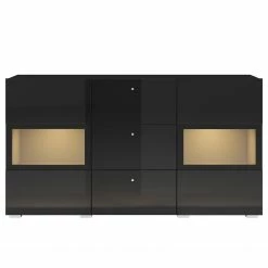 Loftscape Sideboard Adschman - Hochglanz Schwarz / Matt Schwarz 7 Loftscape Sideboard Adschman - Hochglanz Schwarz / Matt Schwarz -Wohnzimmermöbel boutique en ligne 1000314944 211209 13334200056 DETAILS P000000001000314944