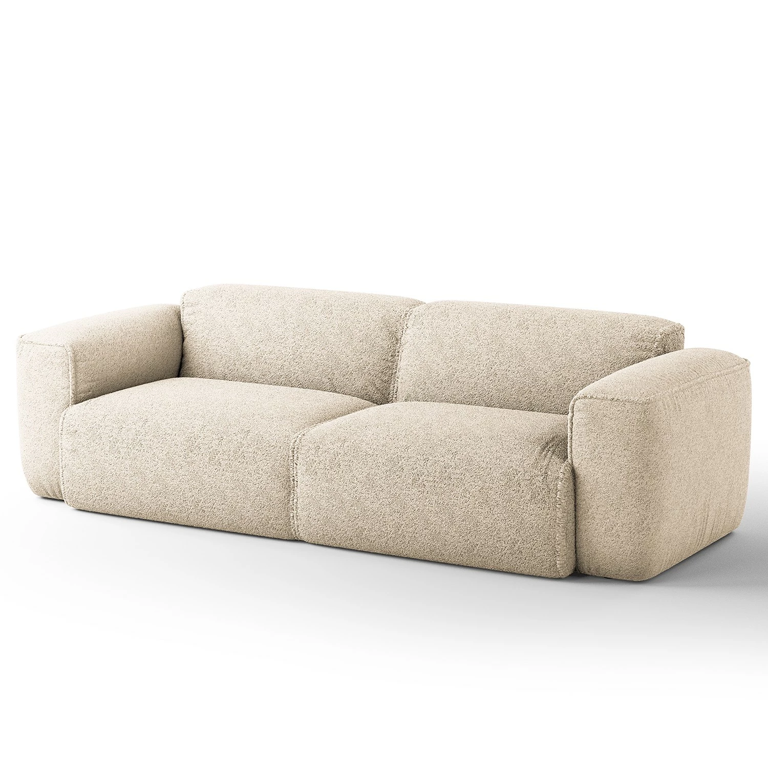 Studio Copenhagen 3-Sitzer Sofa HUDSON - Bouclé Stoff Bony: Beige 1 Studio Copenhagen 3-Sitzer Sofa HUDSON - Bouclé Stoff Bony: Beige