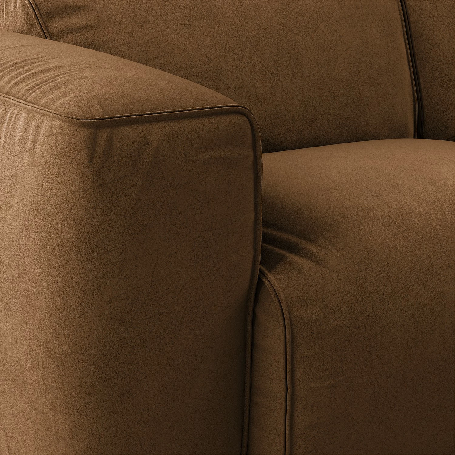 Studio Copenhagen 3-Sitzer Sofa HUDSON - Microfaser Teda: Braun 6 Studio Copenhagen 3-Sitzer Sofa HUDSON - Microfaser Teda: Braun – Bild 6