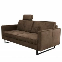 Loftscape Sofa Godow (2,5-Sitzer) - Microfaser Flavie: Nougat
