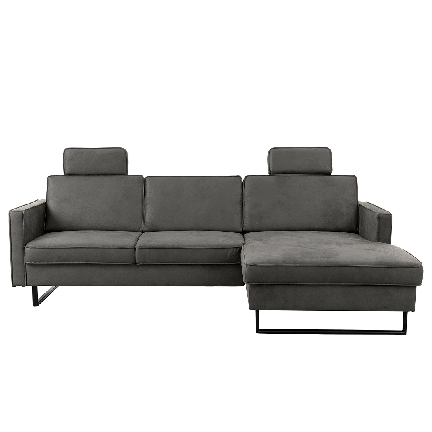 Loftscape Ecksofa Godow II - Microfaser Flavie: Grau - Longchair davorstehend rechts 3 Loftscape Ecksofa Godow II - Microfaser Flavie: Grau - Longchair davorstehend rechts – Bild 3