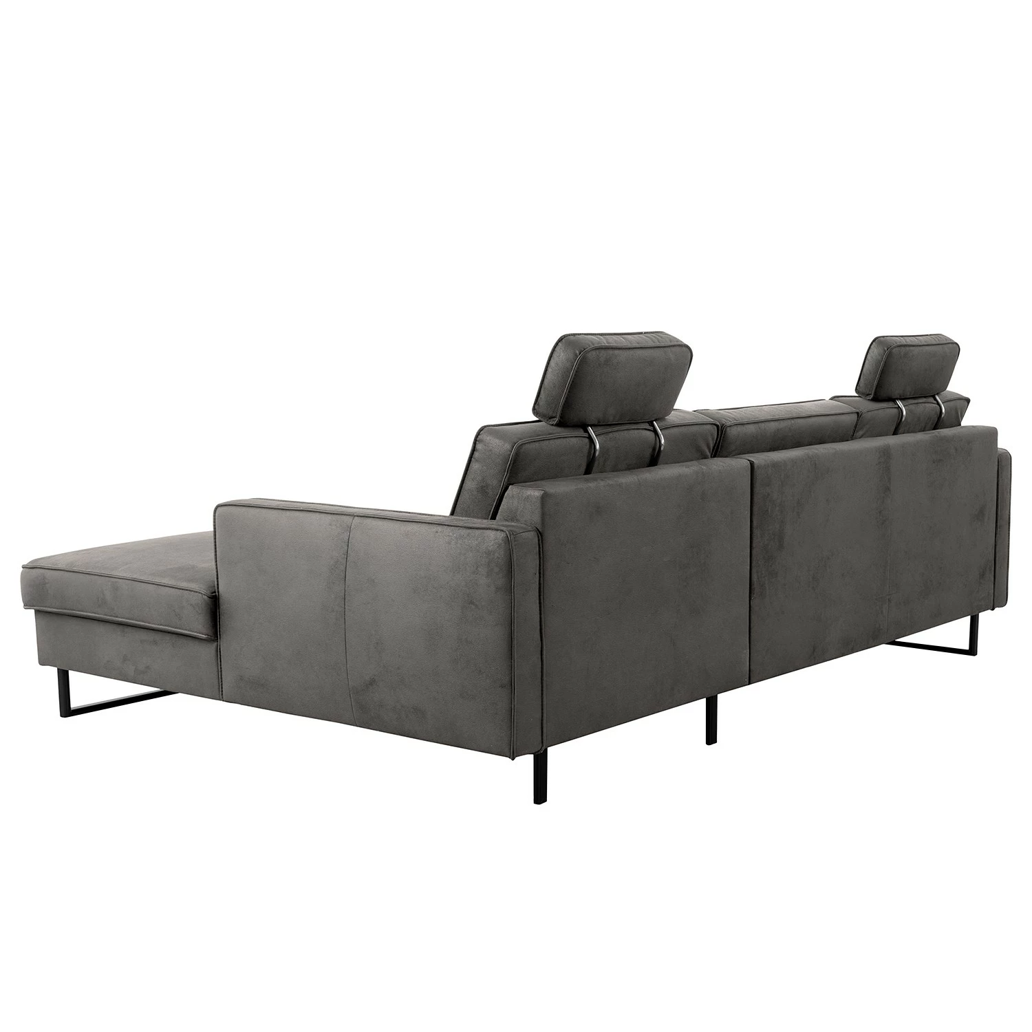 Loftscape Ecksofa Godow II - Microfaser Flavie: Grau - Longchair davorstehend rechts 4 Loftscape Ecksofa Godow II - Microfaser Flavie: Grau - Longchair davorstehend rechts – Bild 4